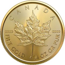 1/4 oz Canadian Gold Maple Leaf Coin (Random Year)