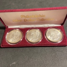 $1 Morgan Philadelphia 3 Coin Set