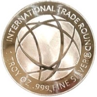 1 oz International Trade Bullion Silver Round