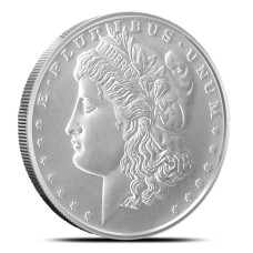 1 oz Silver Round Morgan Dollar Design